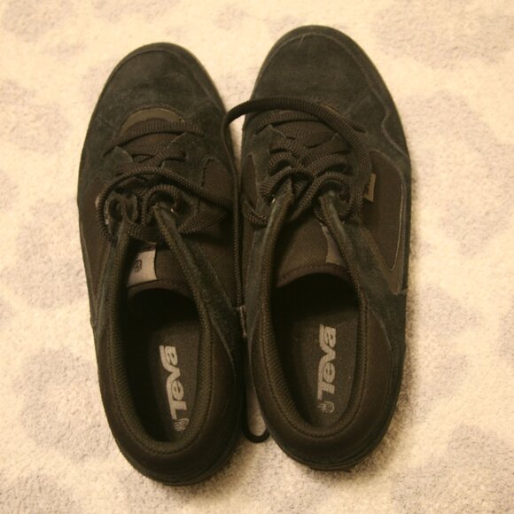 Teva Men's Faux Suede Sneakers, Size 12, Black - Picture 3 of 3